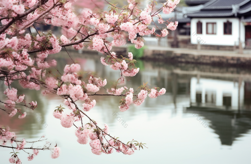 唯美南京莫愁湖公园春天的植物海棠花,高清,摄影图,摄影图片,图片大全,摄影图免费下载